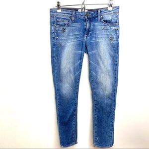 Paige Skyline Ankle Peg Jeans Blue size 27